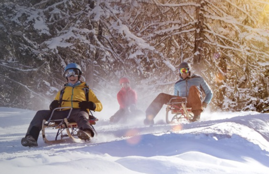 Sledding near Munich