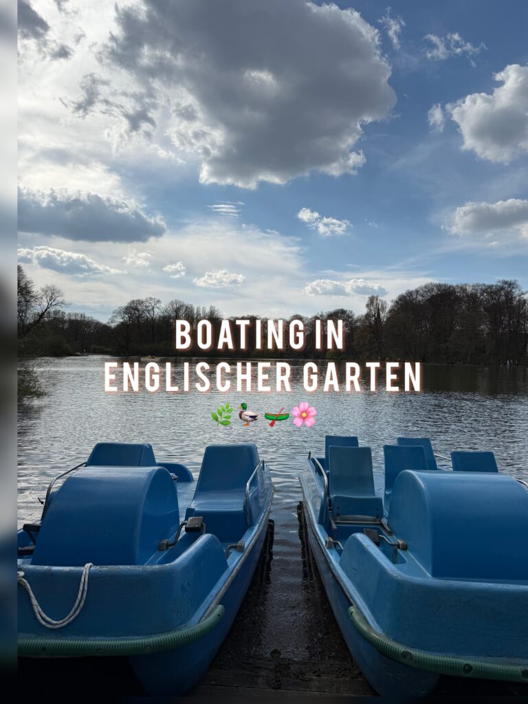 Boating in the Englischer Garten
